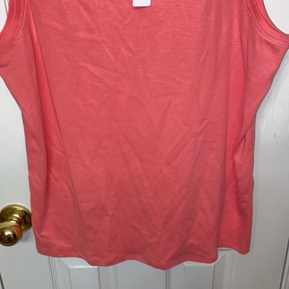 Chico's Women's Dropped Armhole Pink Tank Top Size XL. I did remove tag. - Picture 3 of 7